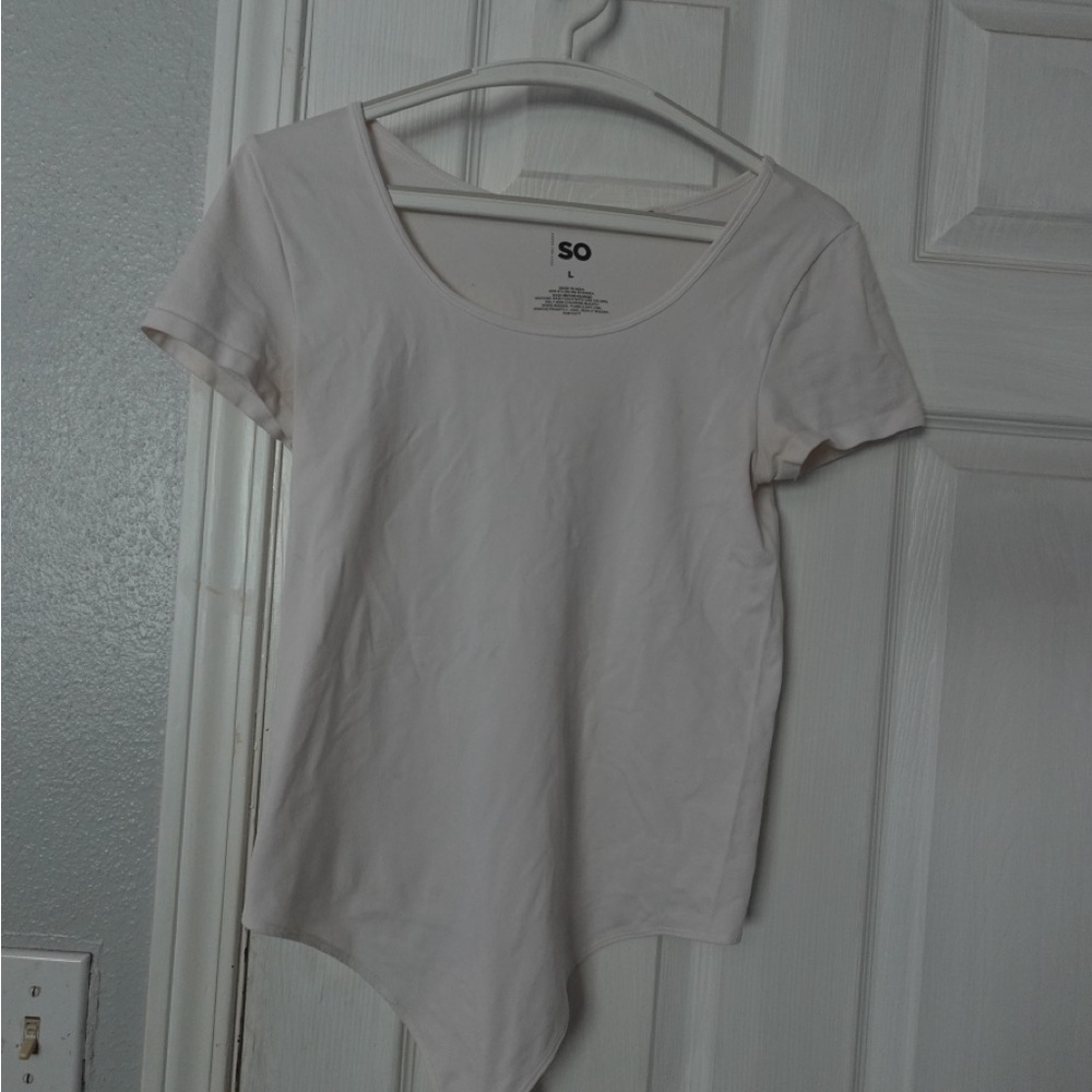 SO Women's Cream Bodysuit Top